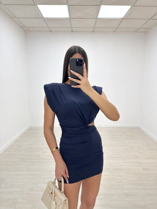 VESTIDO AMALIA AZUL MARINO